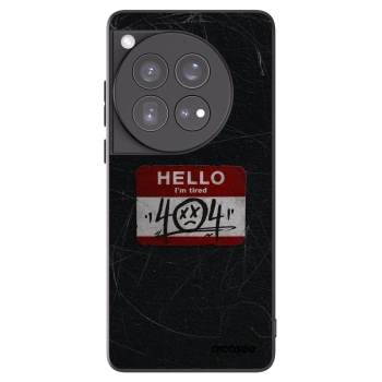 Picasee silikonski črni ovitek za OnePlus 12 5G - HELLO 404