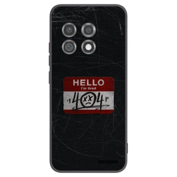 Picasee silikonski črni ovitek za OnePlus 11 5G - HELLO 404