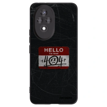 Picasee silikonski črni ovitek za Honor 200 Pro 5G - HELLO 404