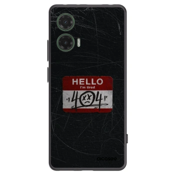 Picasee silikonski črni ovitek za Motorola Moto G35 5G - HELLO 404