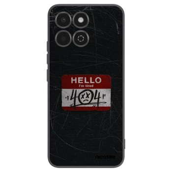 Picasee silikonski črni ovitek za Honor 200 Smart 5G - HELLO 404