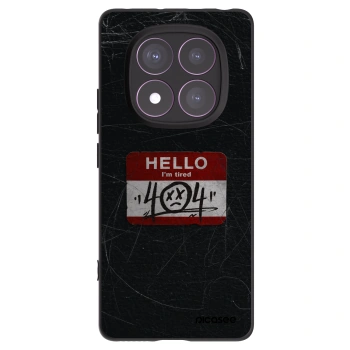 Picasee silikonski črni ovitek za Xiaomi Redmi Note 14 Pro 4G - HELLO 404