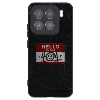 Picasee silikonski črni ovitek za Xiaomi 15 - HELLO 404