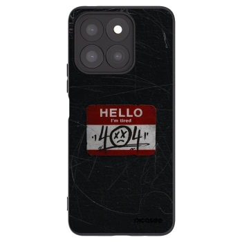 Picasee silikonski črni ovitek za Honor X8c - HELLO 404
