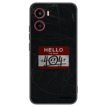 Picasee silikonski črni ovitek za Motorola Moto G05 - HELLO 404