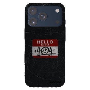 Picasee silikonski prozorni ovitek za Apple iPhone 17 Pro - HELLO 404