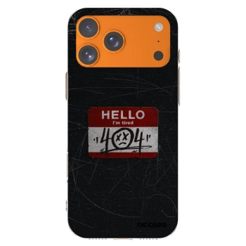 Picasee silikonski prozorni ovitek za Apple iPhone 17 Pro Max - HELLO 404