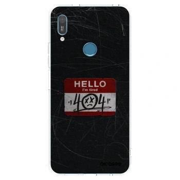 Picasee silikonski prozorni ovitek za Huawei Y6 2019 - HELLO 404