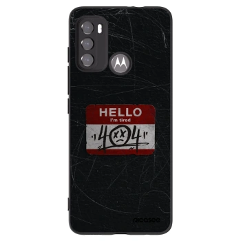 Picasee silikonski črni ovitek za Motorola Edge 60 5G - HELLO 404