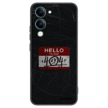 Picasee silikonski črni ovitek za Vivo Y29s 5G - HELLO 404