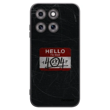 Picasee silikonski črni ovitek za Motorola Moto G77 - HELLO 404