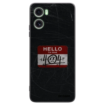 Picasee silikonski črni ovitek za Motorola Moto G06 - HELLO 404