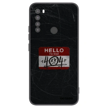 Picasee silikonski črni ovitek za Xiaomi Redmi Note 8 - HELLO 404