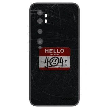Picasee silikonski črni ovitek za Xiaomi Mi Note 10 (Pro) - HELLO 404