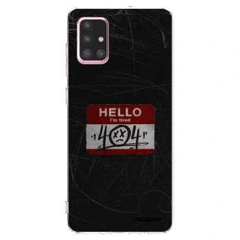 Picasee silikonski prozorni ovitek za Samsung Galaxy A71 A715F - HELLO 404