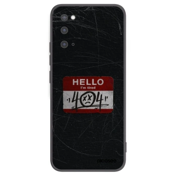 Picasee silikonski črni ovitek za Samsung Galaxy S20 G980F - HELLO 404