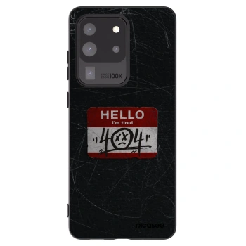 Picasee silikonski črni ovitek za Samsung Galaxy S20 Ultra 5G G988F - HELLO 404