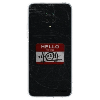 Picasee silikonski prozorni ovitek za Xiaomi Redmi Note 9S - HELLO 404