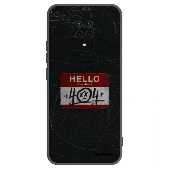 Picasee silikonski črni ovitek za Xiaomi Redmi Note 9S - HELLO 404