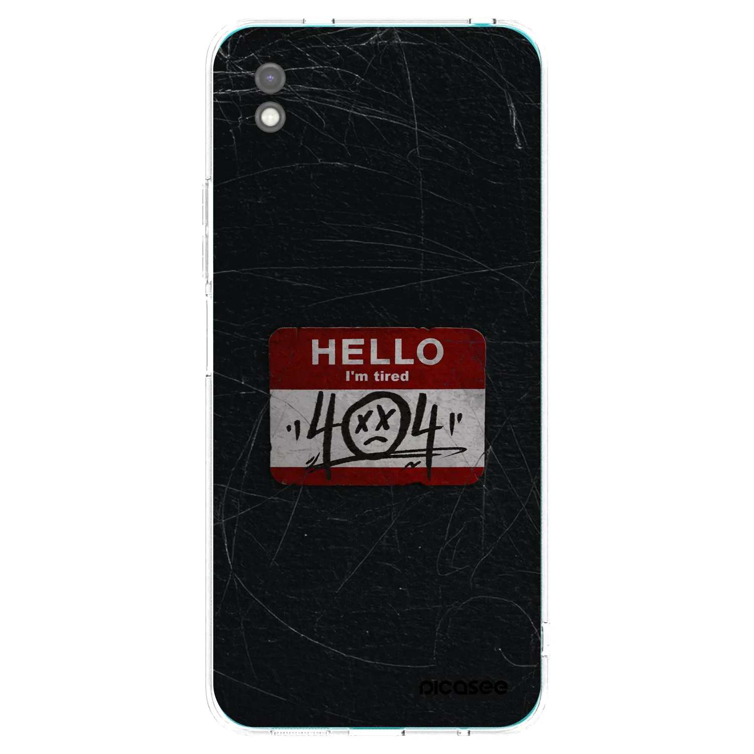 Picasee silikonski črni ovitek za Xiaomi Redmi 9A - HELLO 404