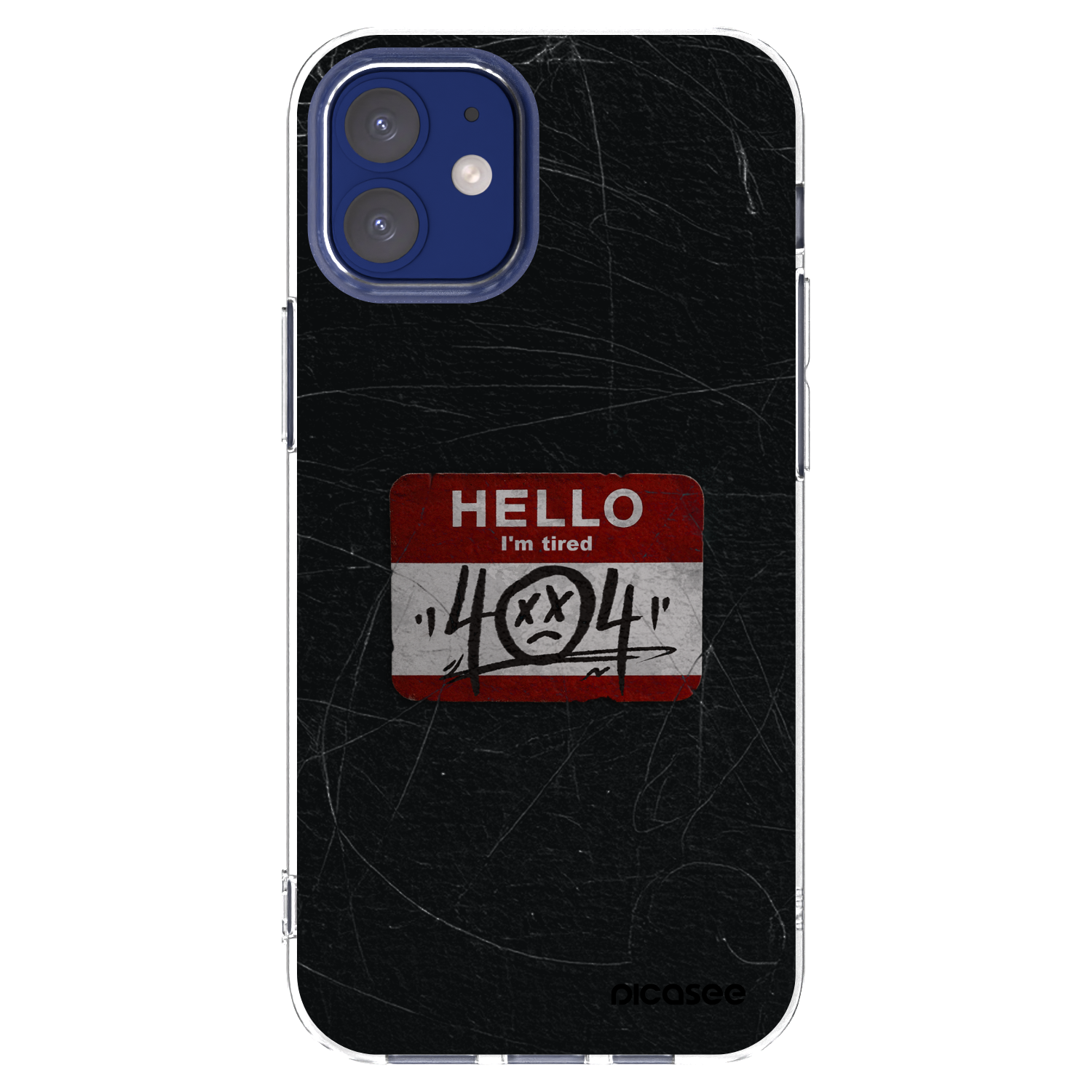 Picasee silikonski prozorni ovitek za Apple iPhone 12 mini - HELLO 404
