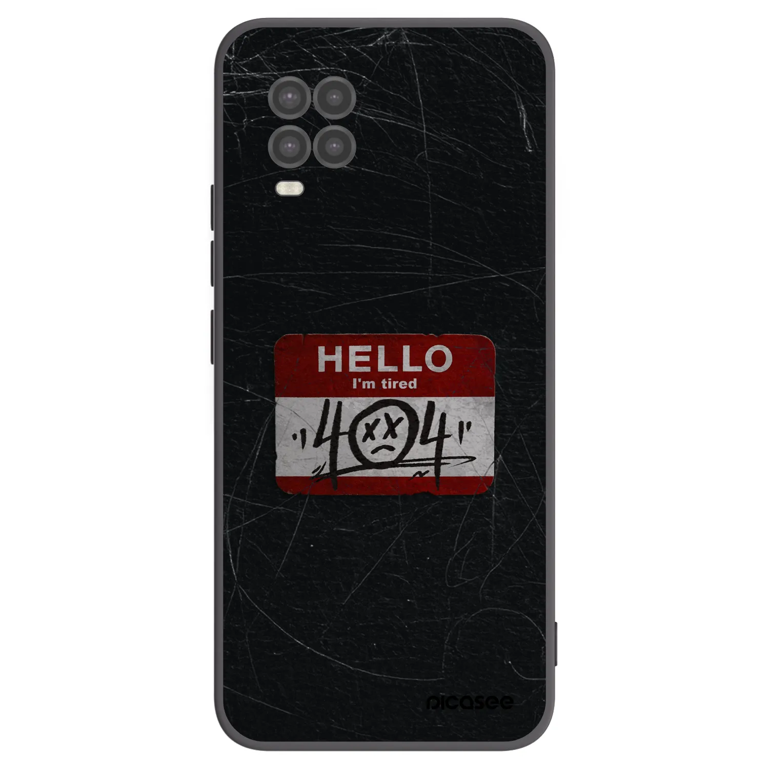 Picasee silikonski črni ovitek za Xiaomi Mi 10 Lite - HELLO 404