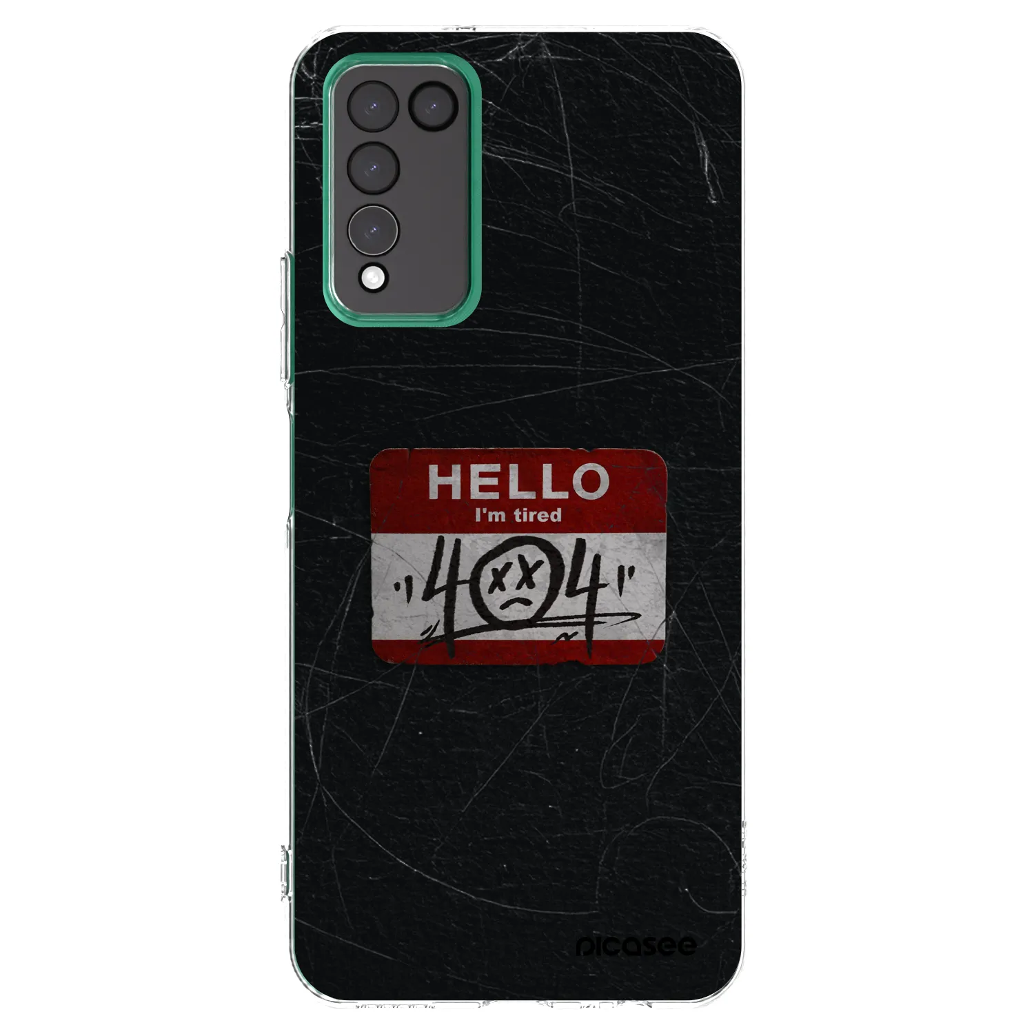 Picasee silikonski prozorni ovitek za Honor 10X Lite - HELLO 404