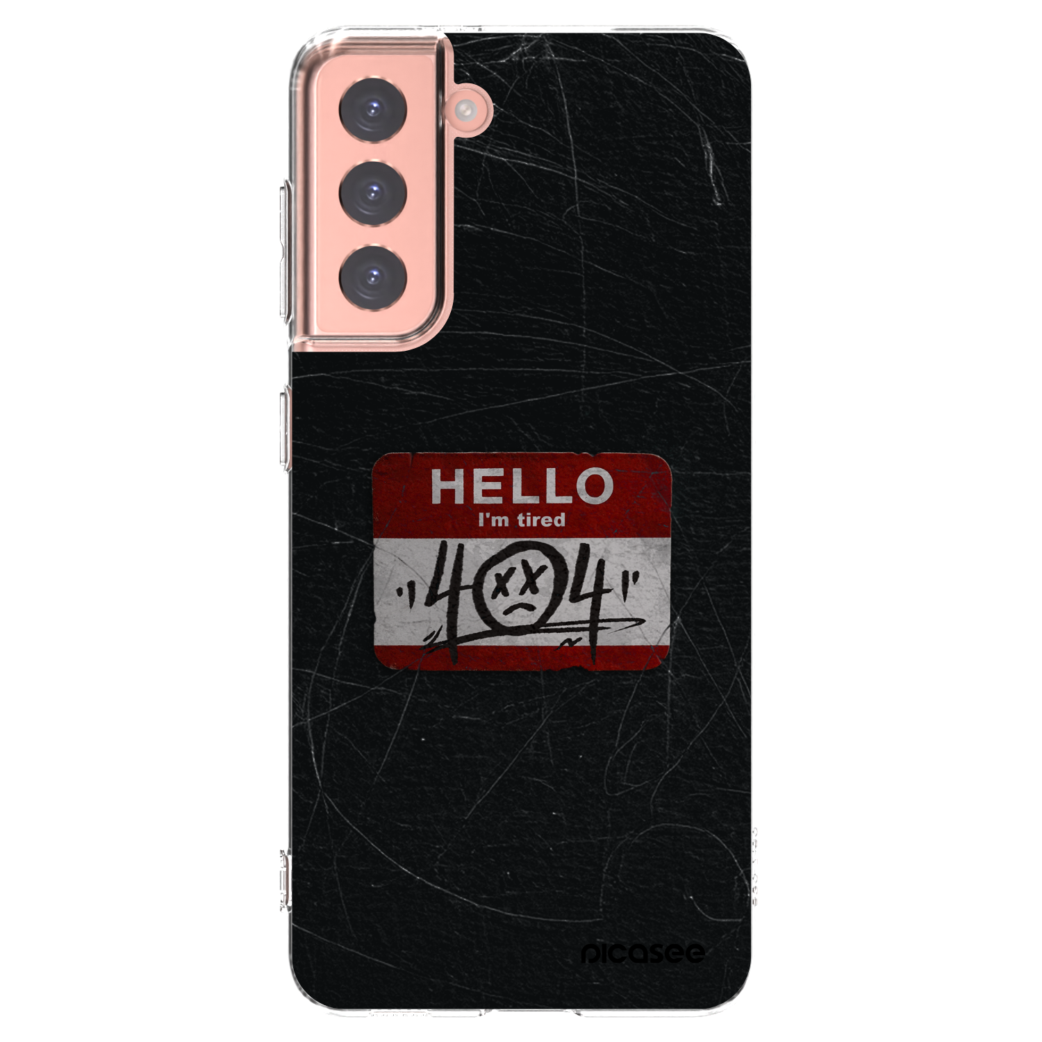 Picasee silikonski prozorni ovitek za Samsung Galaxy S21 5G G991B - HELLO 404