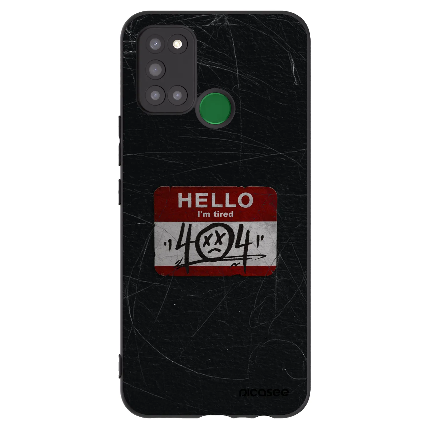 Picasee silikonski črni ovitek za Realme 7i - HELLO 404