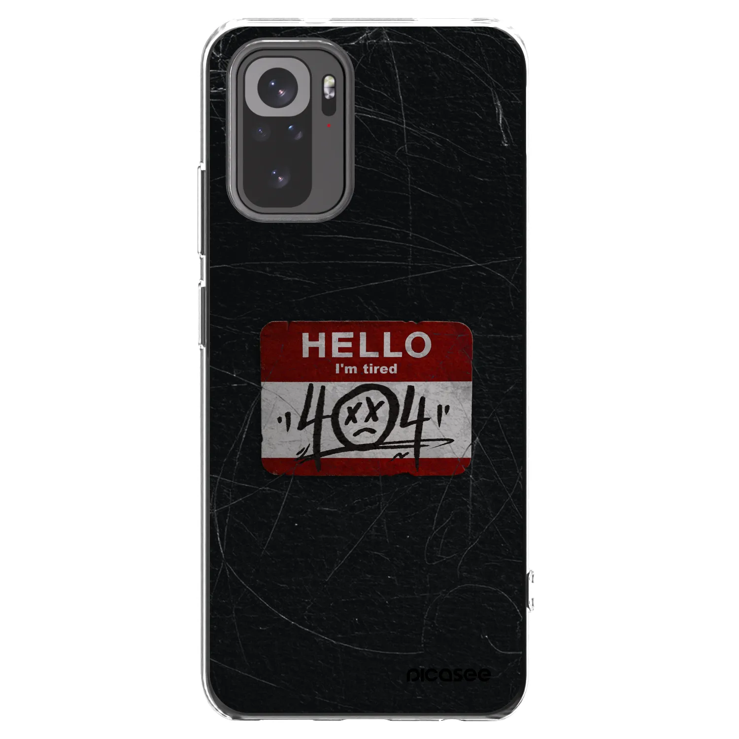 Picasee silikonski prozorni ovitek za Xiaomi Redmi Note 10S - HELLO 404