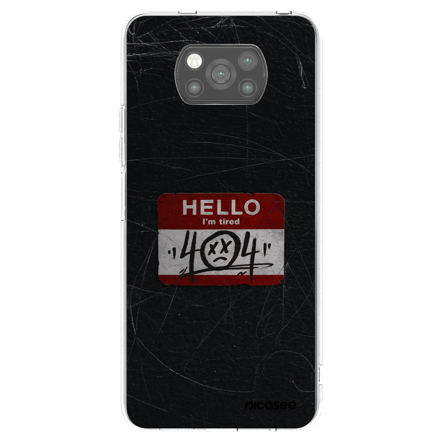 Picasee silikonski črni ovitek za Xiaomi Poco X3 Pro - HELLO 404