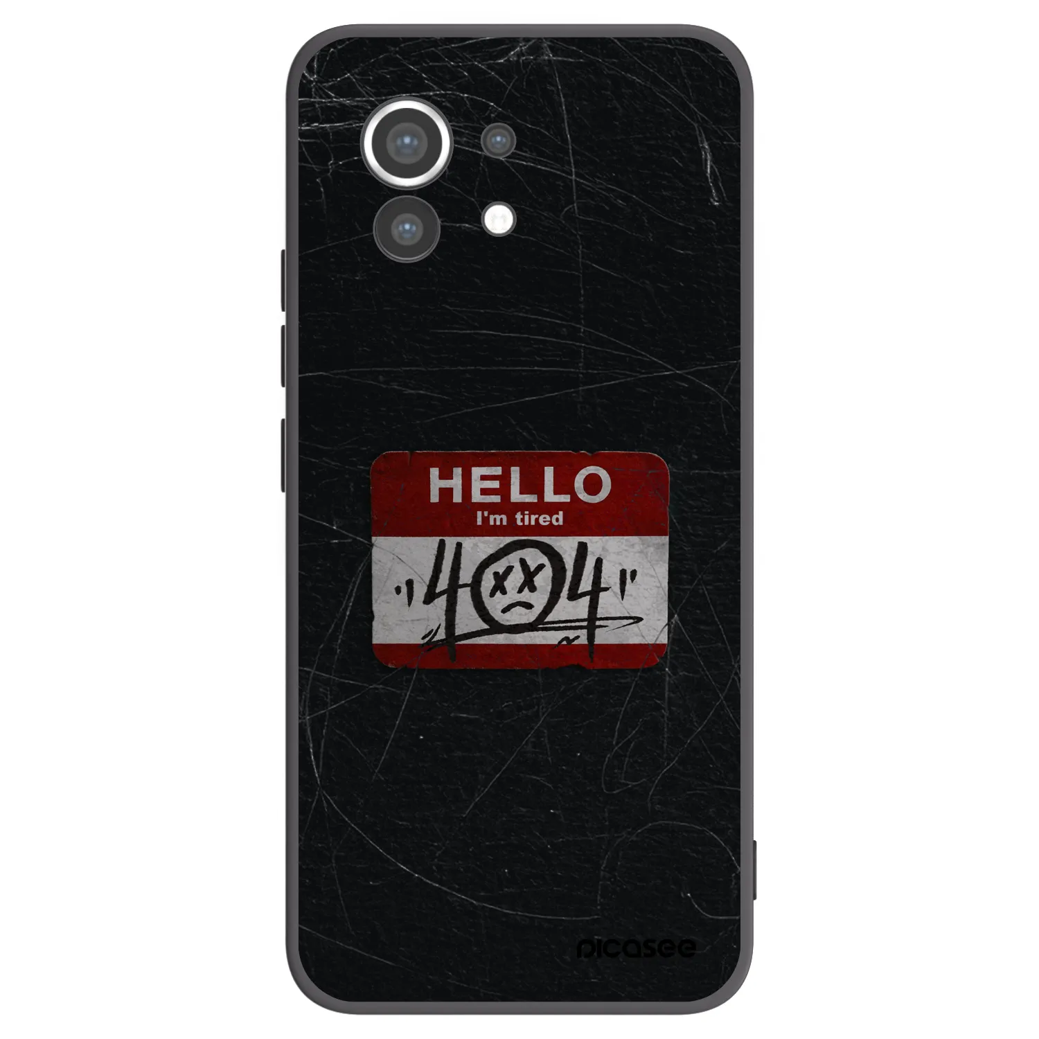 Picasee silikonski črni ovitek za Xiaomi Mi 11 - HELLO 404