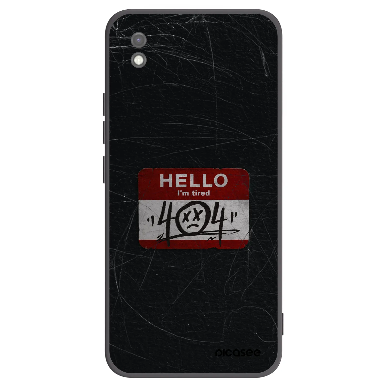 Picasee silikonski črni ovitek za Xiaomi Redmi 9AT - HELLO 404