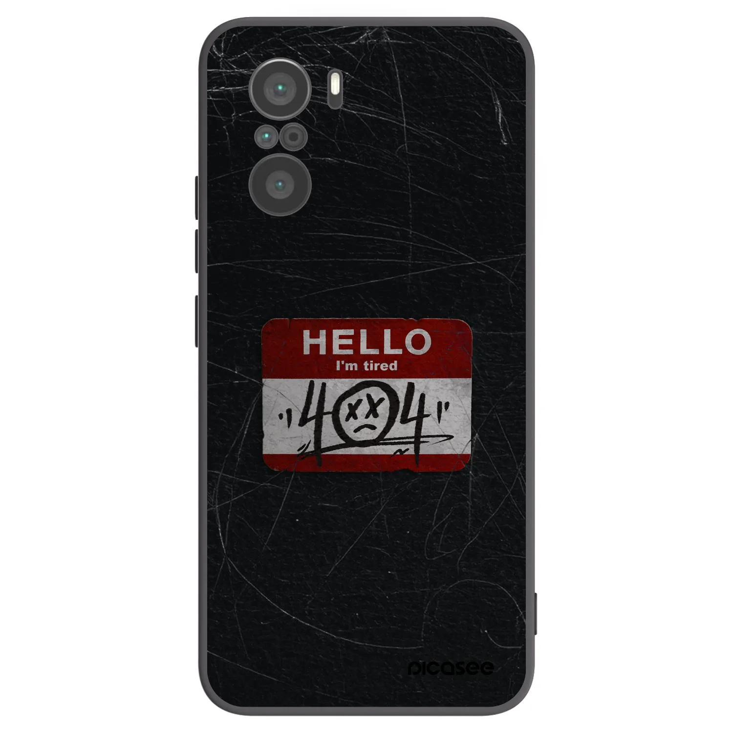 Picasee silikonski črni ovitek za Xiaomi Poco F3 - HELLO 404