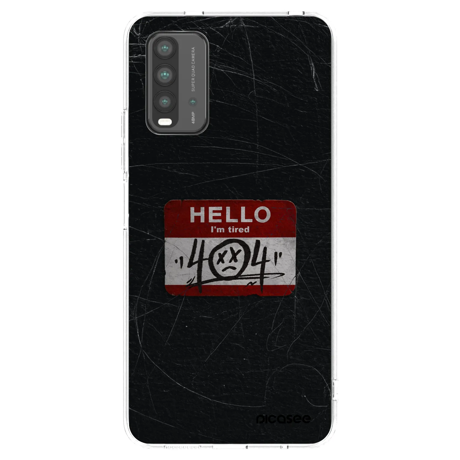 Picasee silikonski prozorni ovitek za Xiaomi Redmi 9T - HELLO 404