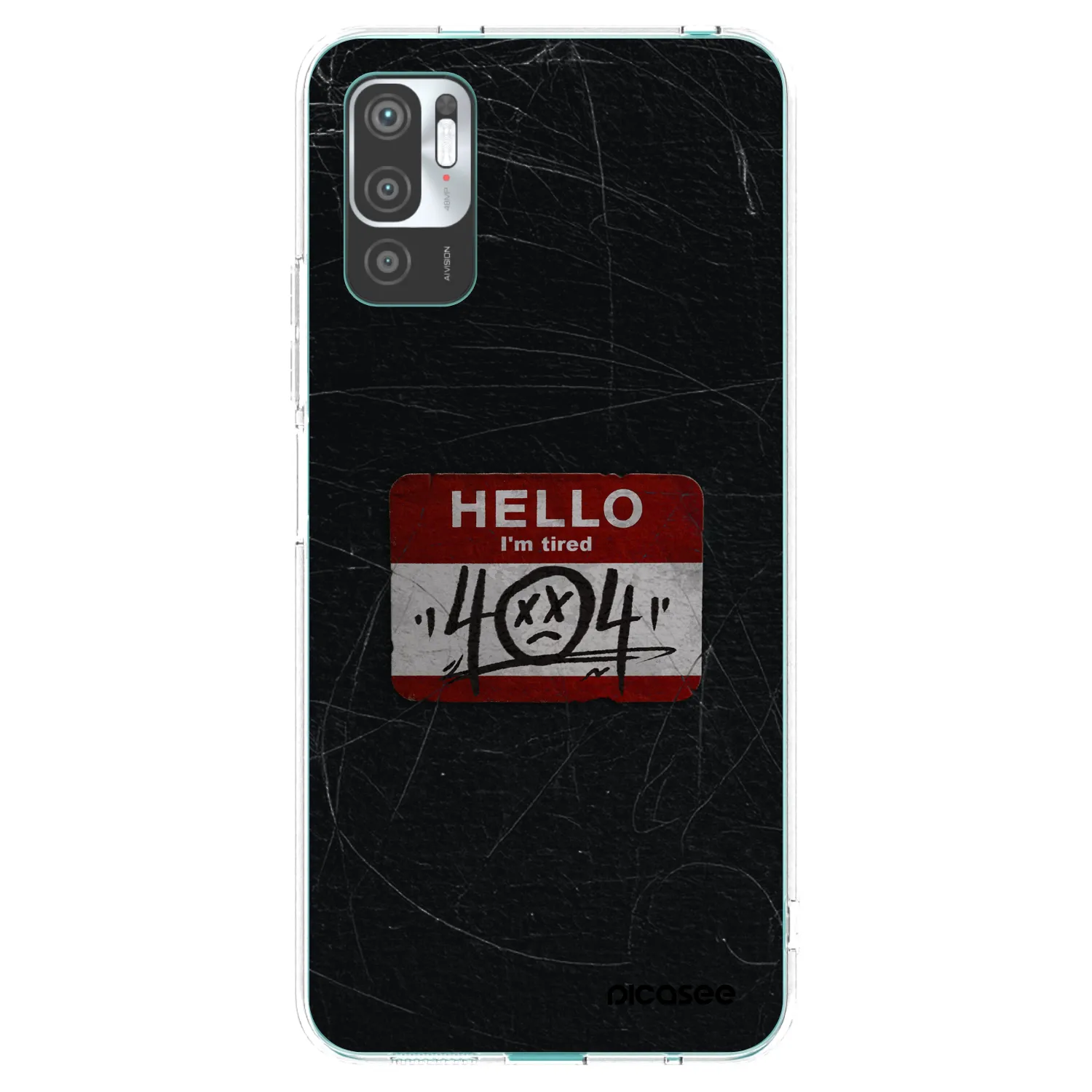 Picasee silikonski prozorni ovitek za Xiaomi Redmi Note 10 5G - HELLO 404