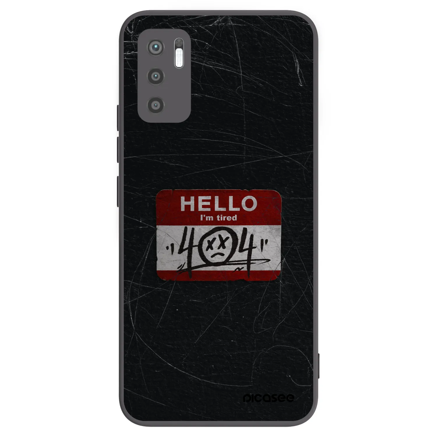 Picasee silikonski črni ovitek za Xiaomi Redmi Note 10 5G - HELLO 404