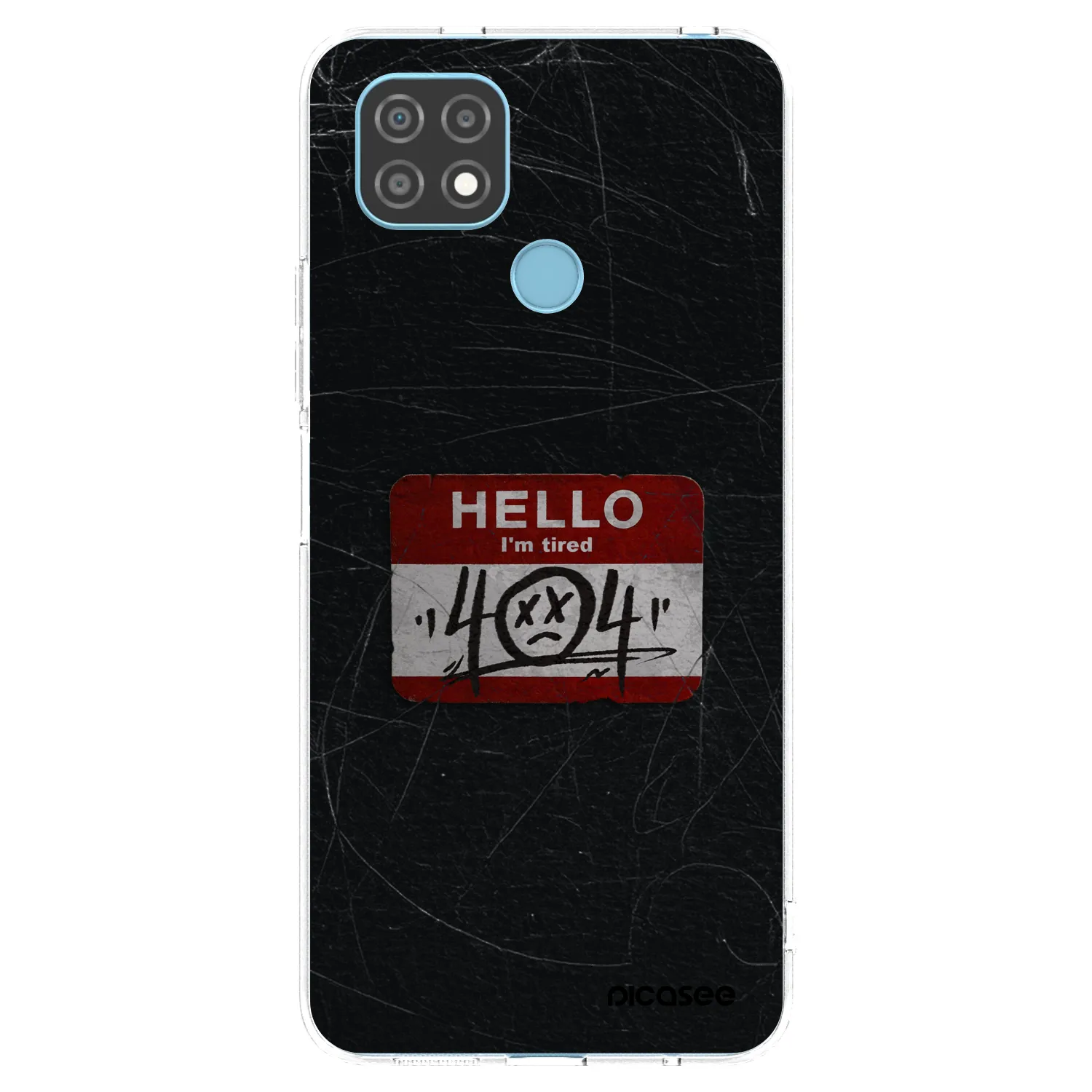 Picasee silikonski prozorni ovitek za Realme C21 - HELLO 404