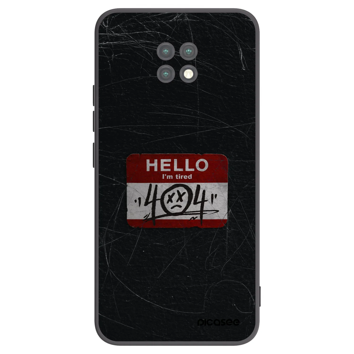 Picasee silikonski črni ovitek za Xiaomi Redmi Note 9T - HELLO 404