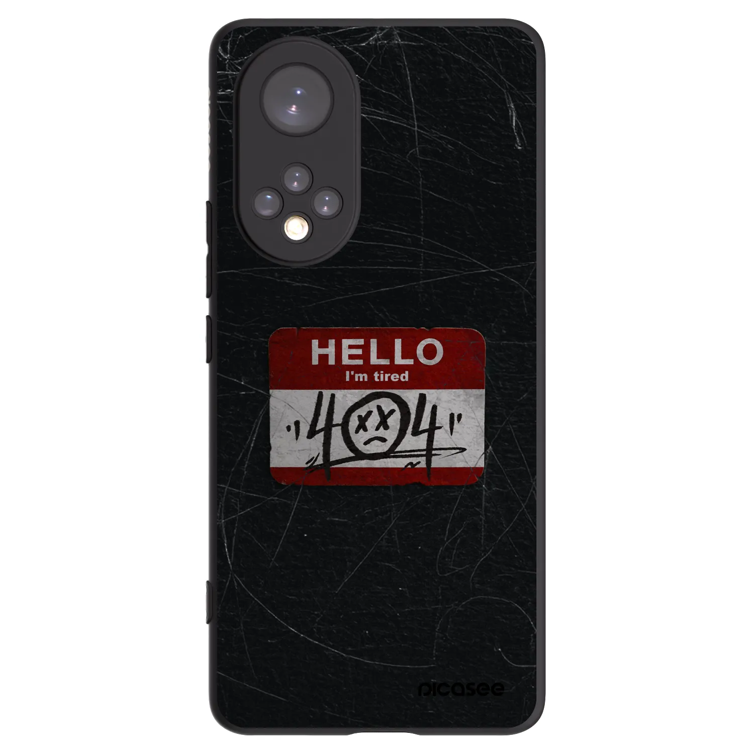 Picasee silikonski črni ovitek za Huawei Nova 9 - HELLO 404