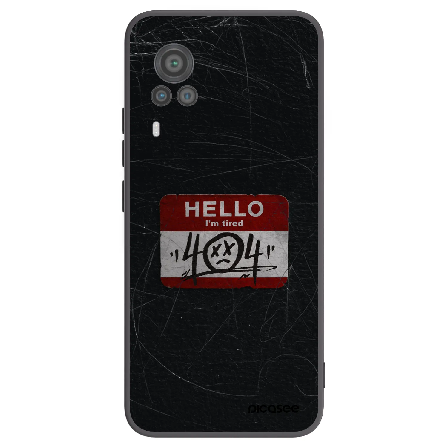 Picasee silikonski črni ovitek za Vivo X60 Pro 5G - HELLO 404