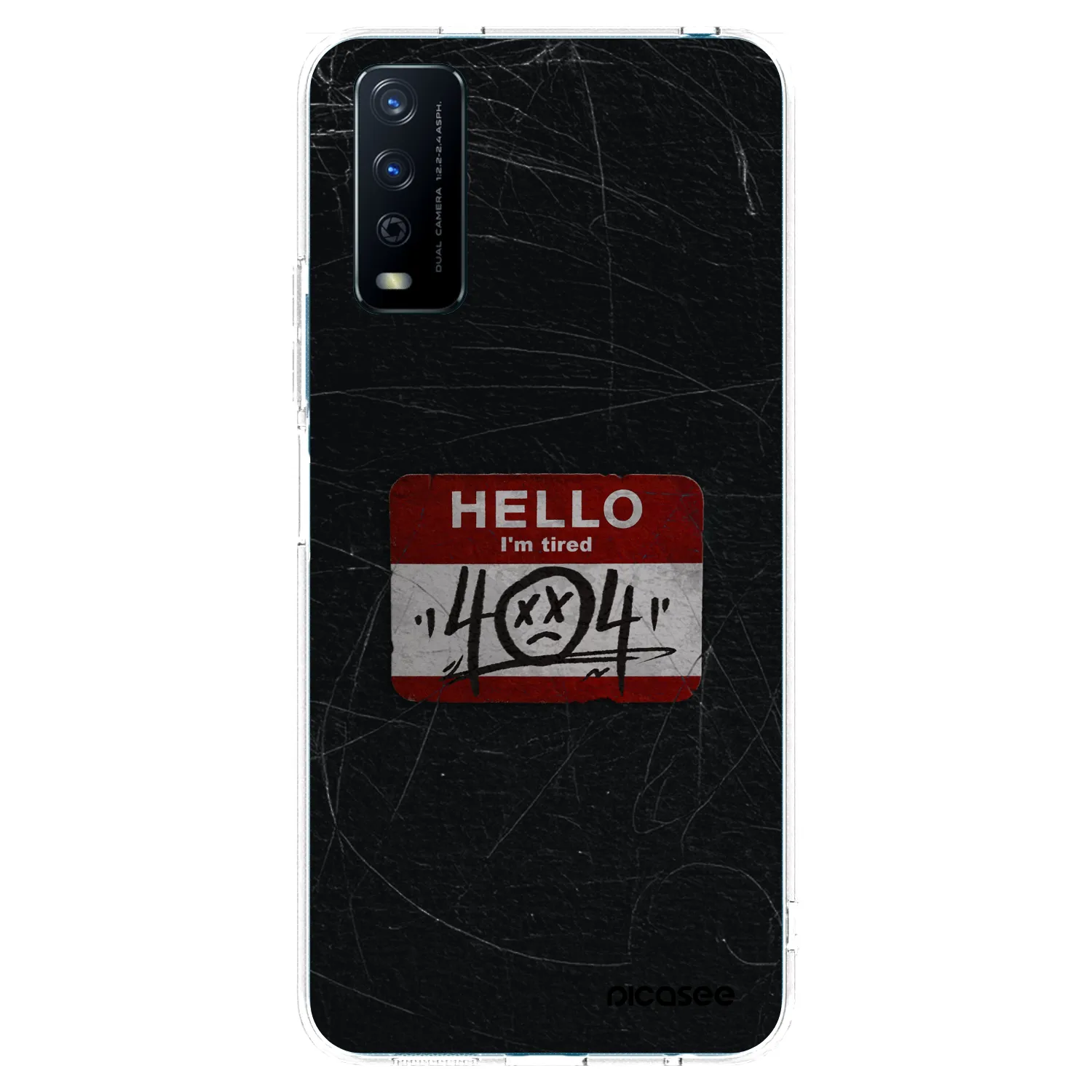 Picasee silikonski prozorni ovitek za Vivo Y11s - HELLO 404