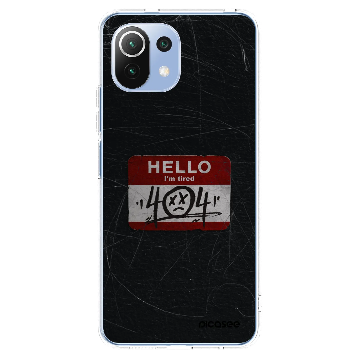 Picasee silikonski prozorni ovitek za Xiaomi 11 Lite 5G NE - HELLO 404
