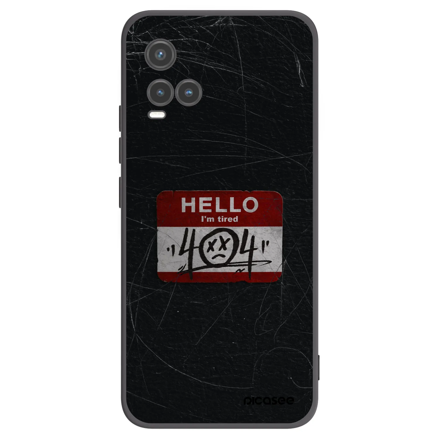 Picasee silikonski črni ovitek za Vivo Y33s - HELLO 404