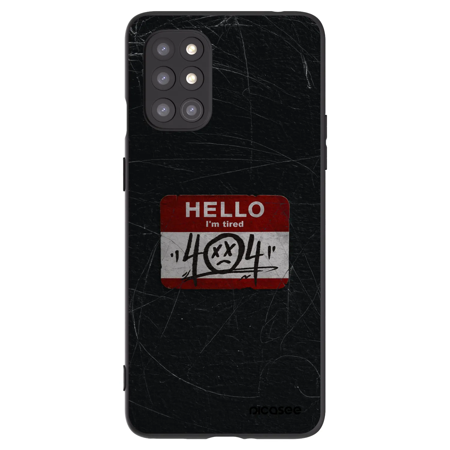 Picasee silikonski črni ovitek za OnePlus 8T - HELLO 404