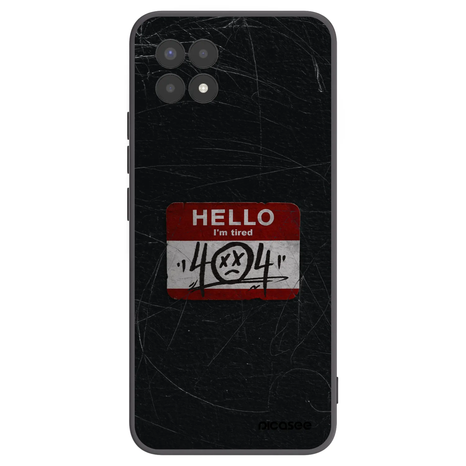 Picasee silikonski črni ovitek za Realme 8i - HELLO 404