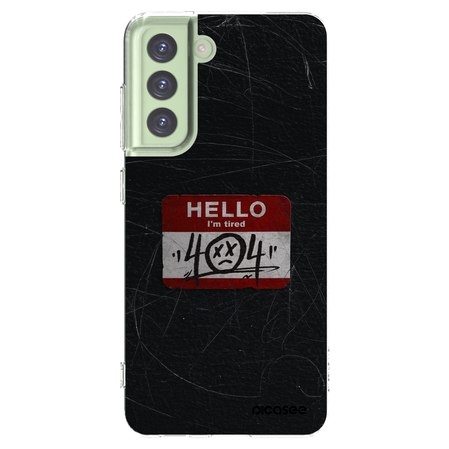 Picasee silikonski prozorni ovitek za Samsung Galaxy S21 FE 5G - HELLO 404