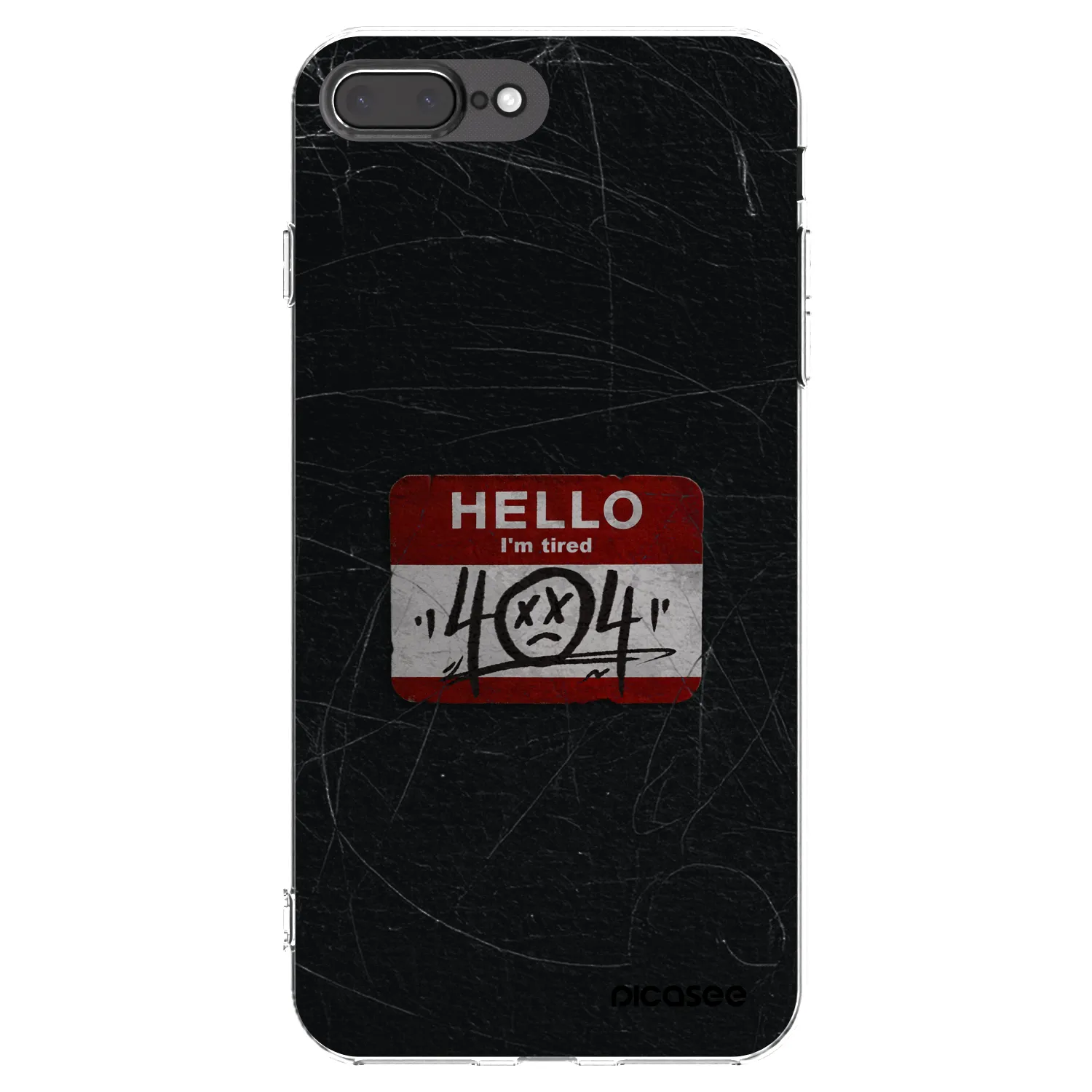 Picasee silikonski prozorni ovitek za Apple iPhone 7 Plus - HELLO 404