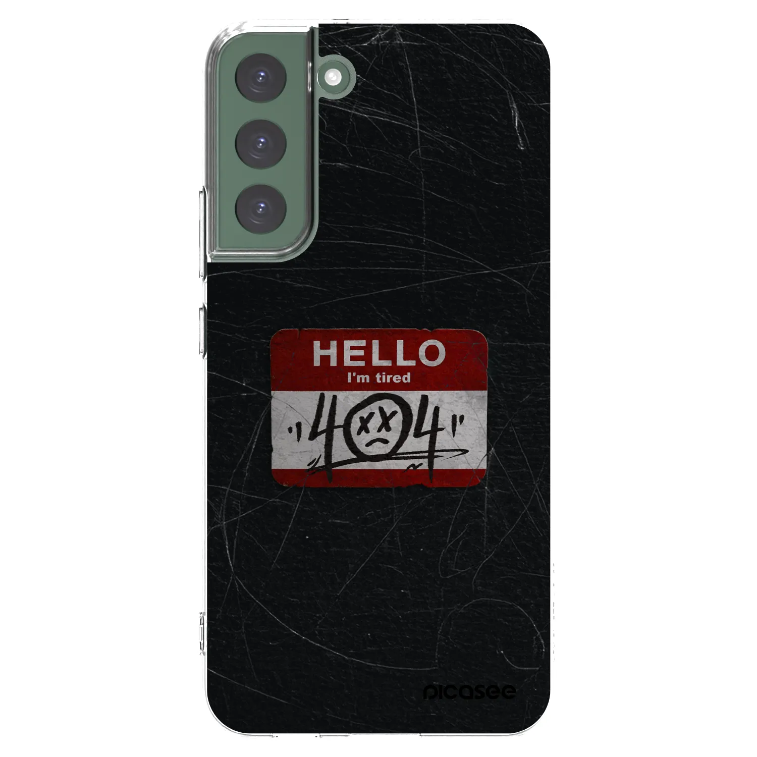 Picasee silikonski prozorni ovitek za Samsung Galaxy S22+ 5G - HELLO 404