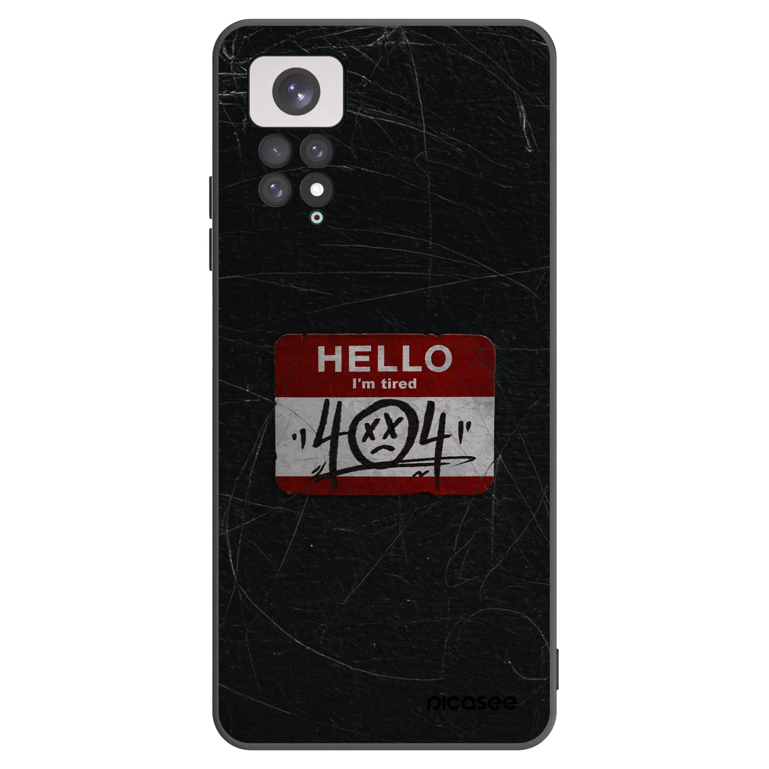 Picasee silikonski črni ovitek za Xiaomi Redmi Note 11 - HELLO 404